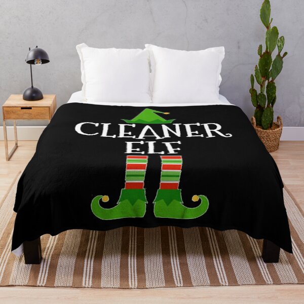 Item preview, Cleaner Elf - Funny Maid Janitor custodian Christmas print designed and sold by TopRatedDesigns.