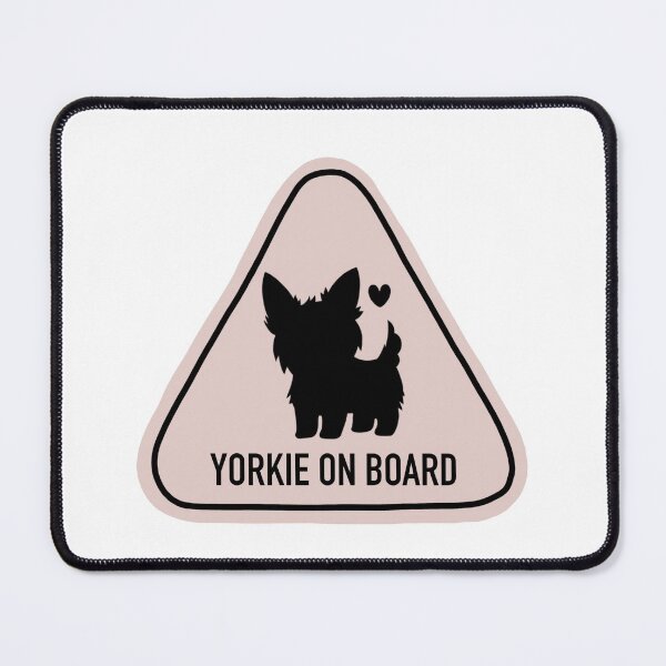 Item preview, Yorkie on Board Warning Sign designed and sold by doodella.