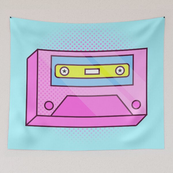 Item preview, Pop Art Cassette Tape Illustration - Cassette Vector - Popart designed and sold by VizcwntGFX.