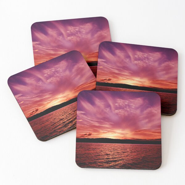 Item preview, Spectacular Orange Violet Ocean Sunset. Photo Art, Prints, Gifts. designed and sold by sunnypicsoz.