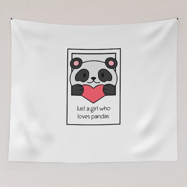 Item preview, Just a girl who loves pandas designed and sold by FancifulDesign.