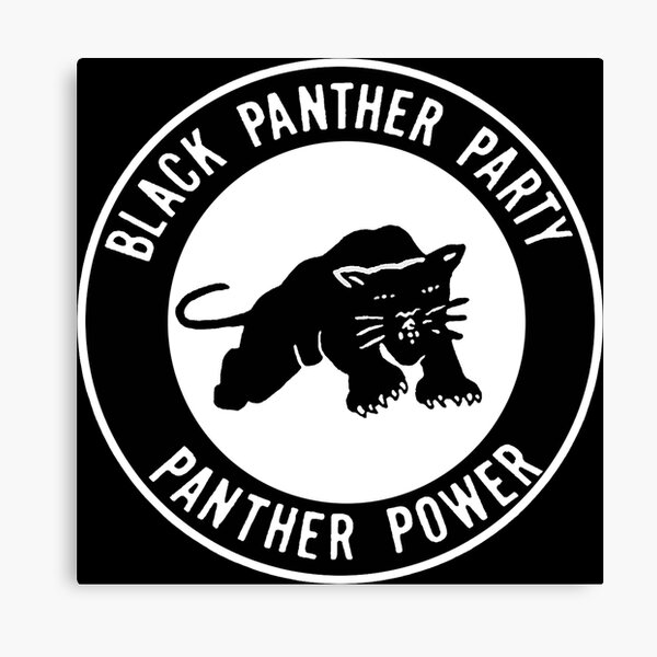 Black Panther Party Logo Canvas Print For Sale By Superbarkah Redbubble