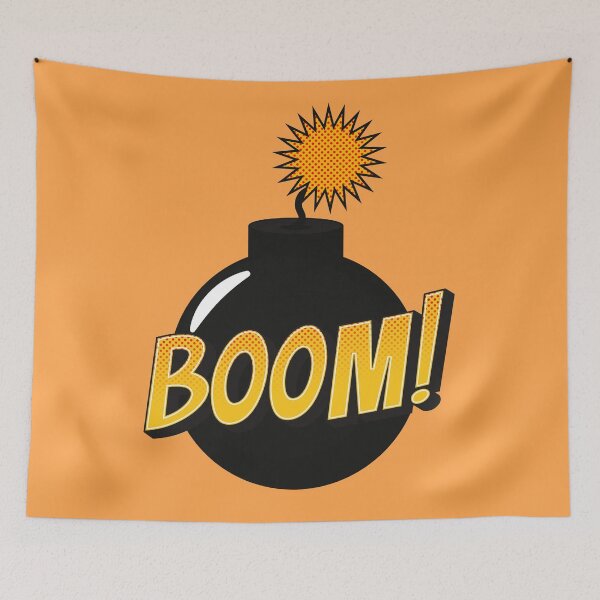 Item preview, BOOM! Bomb Pop Art Illustration - Cartoon Bomb Vector - Popart designed and sold by VizcwntGFX.