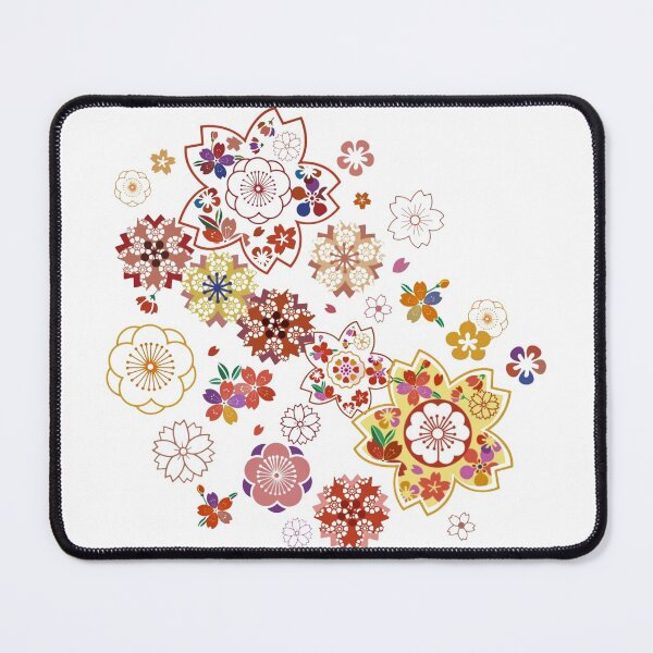 Item preview, Colorful Cherry Blossom and Plum Blossom in Japanese Art Style designed and sold by monodesigns.
