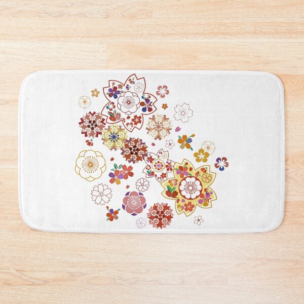 Item preview, Colorful Cherry Blossom and Plum Blossom in Japanese Art Style designed and sold by monodesigns.