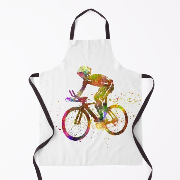 Item preview, young cyclist competes in watercolor designed and sold by paulrommer.