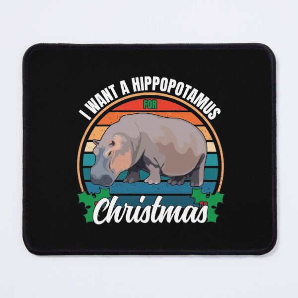 Artikelvorschau, Ich möchte ein Nilpferd für lustige Weihnachtsfeiertage entworfen und verkauft von GravitiTees.
