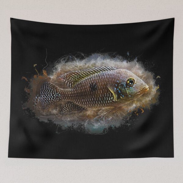 Item preview, Brasil mother-of-pearl cichlid - Geophagus brasiliensis designed and sold by AquariumLutter.