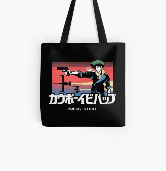 Retro Bebop All Over Print Tote Bag