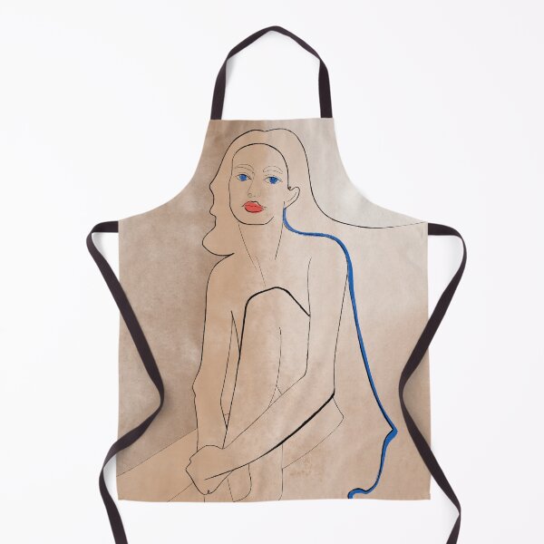 Item preview, Watercolor abstract interior girl lineart designed and sold by macherrydesign.