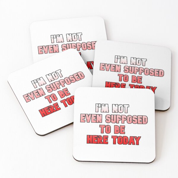 Item preview,  I'm not even supposed to be here today Essential T-Shirt designed and sold by coccoPrints.