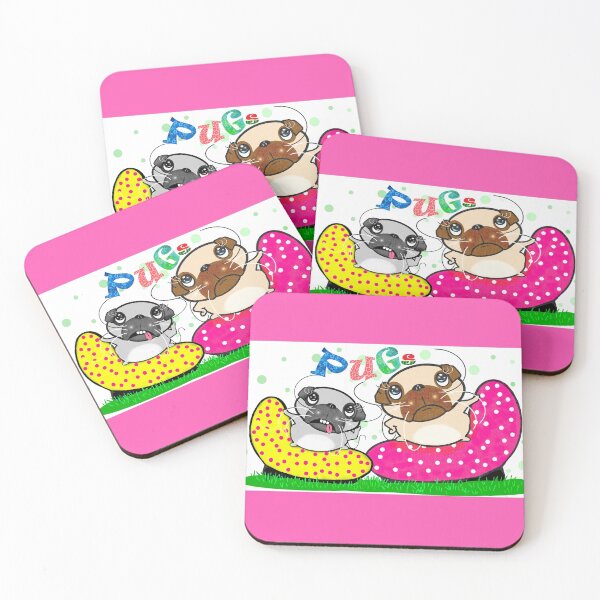 Item preview, Cute pugs  designed and sold by Shirley cute art .