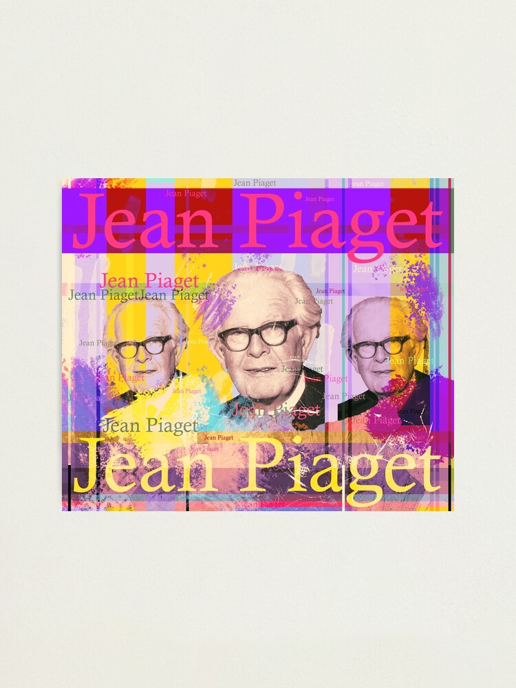 L mina fotogr fica con la obra Retrato de Jean Piaget famoso