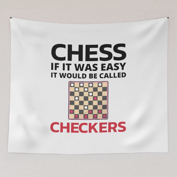 Item preview, Chess Checkers Draughts Strategy Board Games Funny designed and sold by TastefulTees.