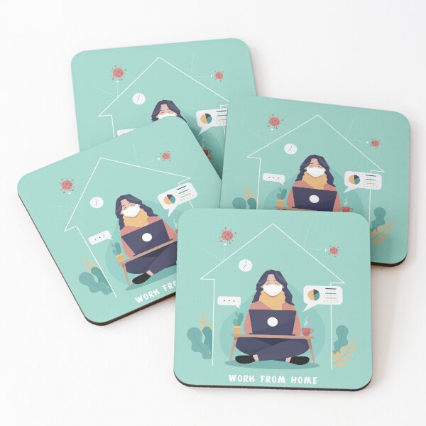 Item preview, Girl with Laptop | Work from Home designed and sold by I'm  Redz.