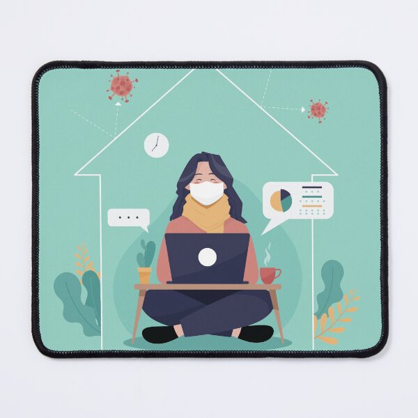 Item preview, Girl with Laptop | Work from Home designed and sold by I'm Redz.
