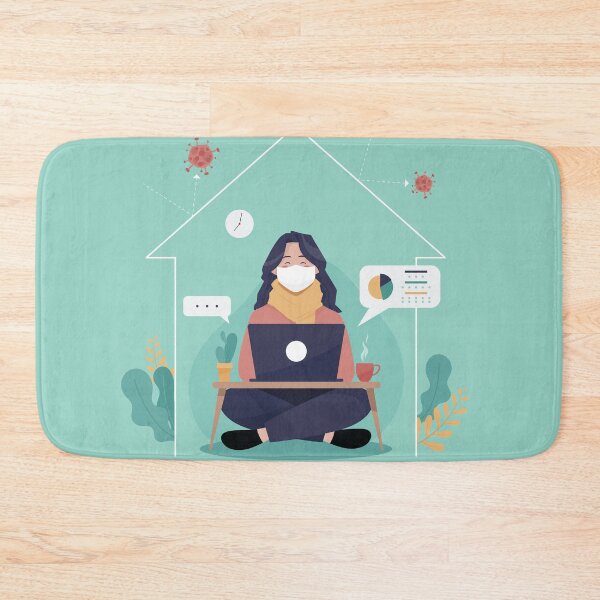 Artikelvorschau, Mädchen mit Laptop | Von zuhause aus arbeiten entworfen und verkauft von I'm Redz.