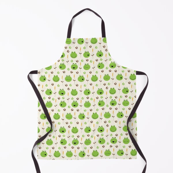 Item preview, Funny Frogs Pattern Amphibians Faces designed and sold by Art by Jess.