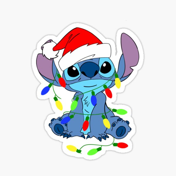 "Stitch Christmas" Sticker By Lspraybrick | Redbubble