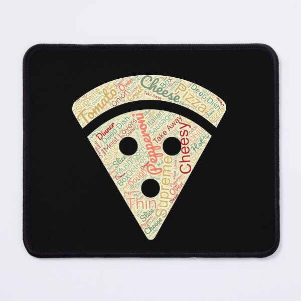 Item preview, My Favorite Color Is Pizza - Word Cloud Pizza Face Design designed and sold by 5lav.