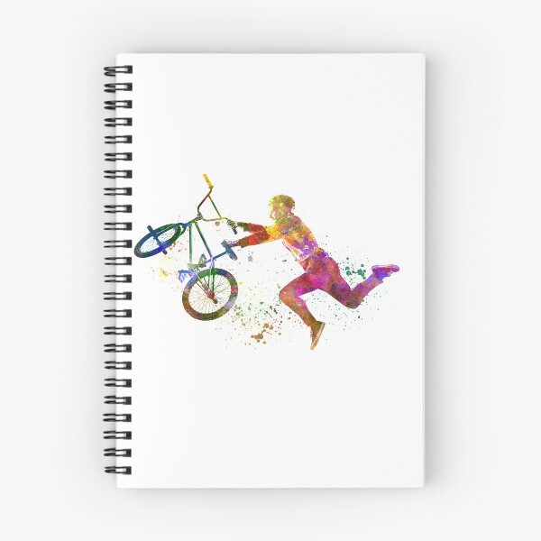 Item preview, young cyclist competes in watercolor bmx designed and sold by paulrommer.