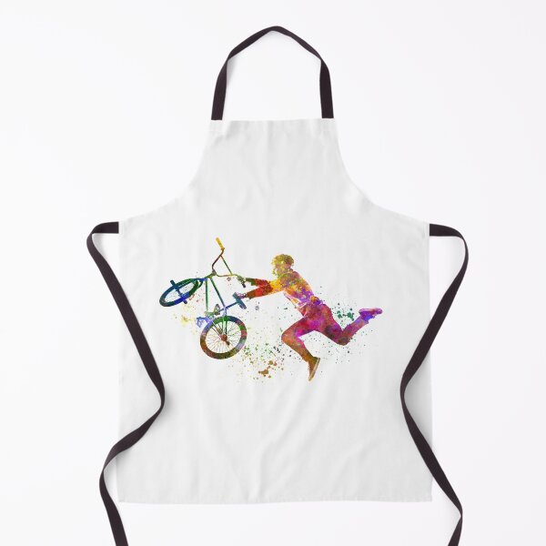 Item preview, young cyclist competes in watercolor bmx designed and sold by paulrommer.