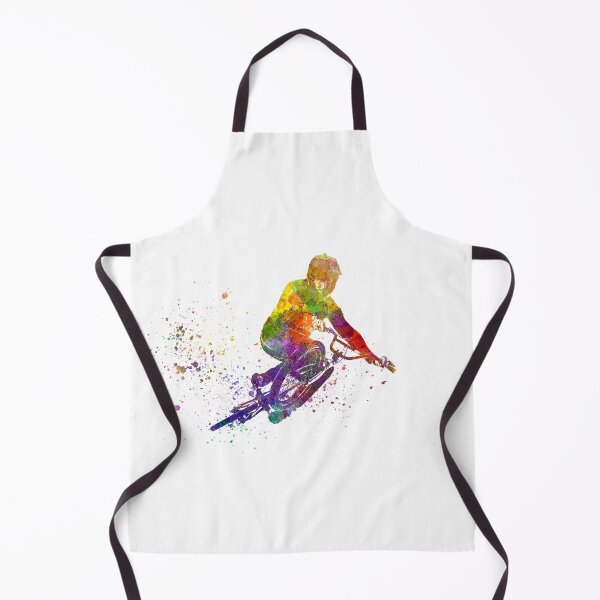 Item preview, young cyclist competes in watercolor bmx designed and sold by paulrommer.