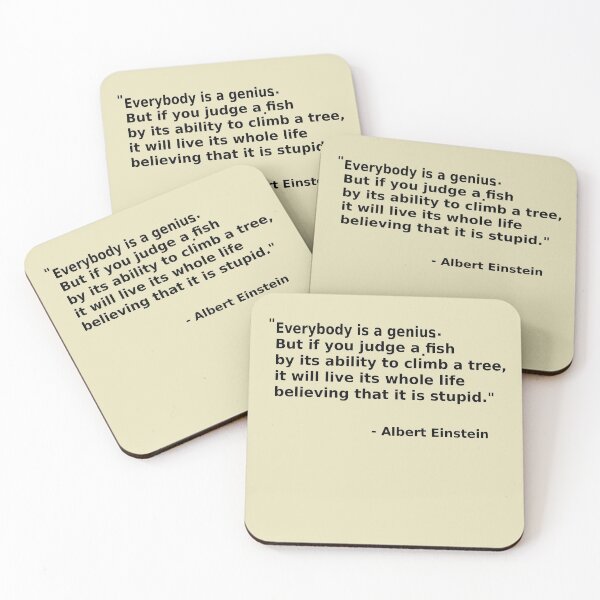 Item preview,  Everybody is a Genius Quote  designed and sold by Skeelo702.