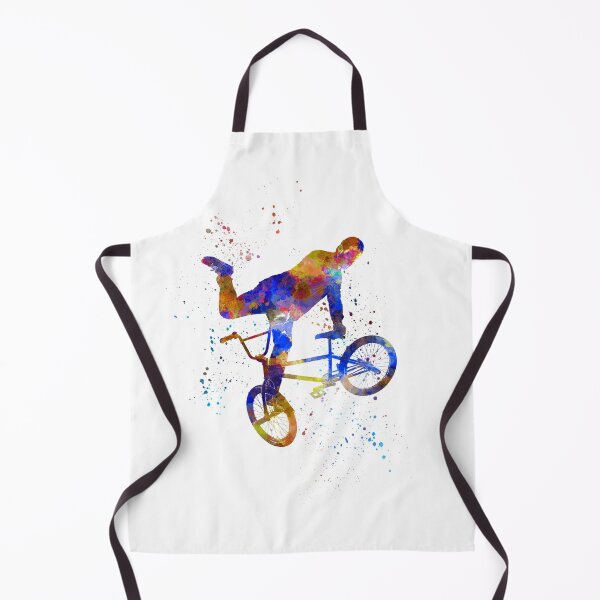 Item preview, young cyclist competes in watercolor bmx designed and sold by paulrommer.