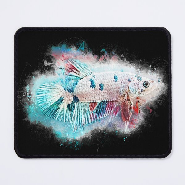 Item preview, Fighting Fish Fancy Dragon Halfmoon Poster - Betta splendens designed and sold by AquariumLutter.