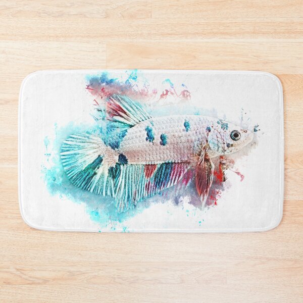 Item preview, Fighting Fish Fancy Dragon Halfmoon Poster - Betta splendens designed and sold by AquariumLutter.