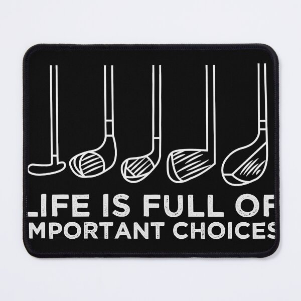 Item preview, Funny Life is Full of Important Choices Golf Lovers Funny Golfing Gift man and woman Classic T-Shirt designed and sold by evajerrief7.