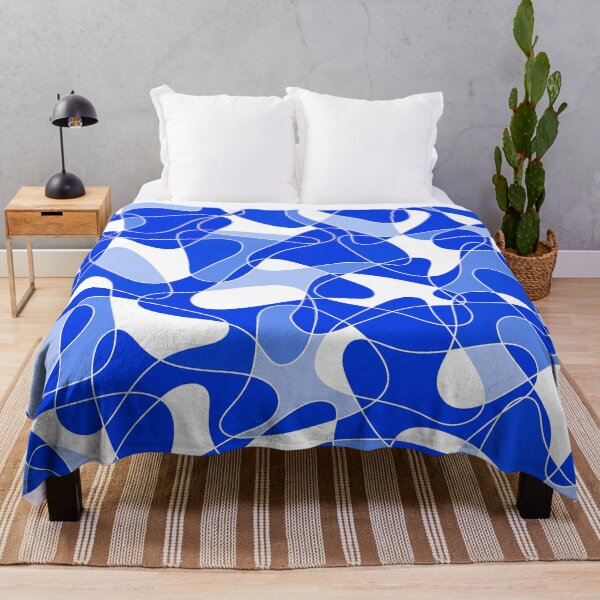 Item preview, Abstract pattern - blue and white. designed and sold by K.S ART.