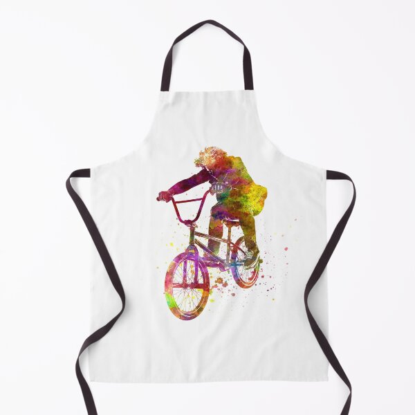 Item preview, young cyclist competes in watercolor bmx designed and sold by paulrommer.