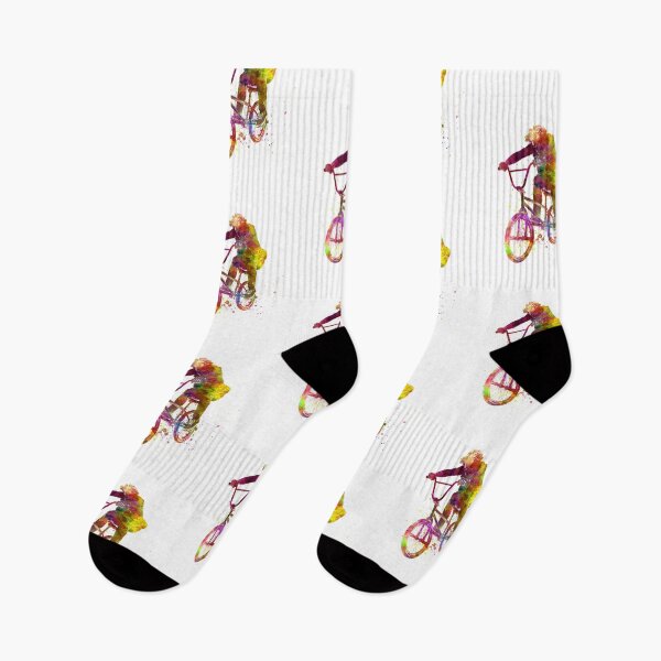 Item preview,  young cyclist competes in watercolor bmx designed and sold by paulrommer.