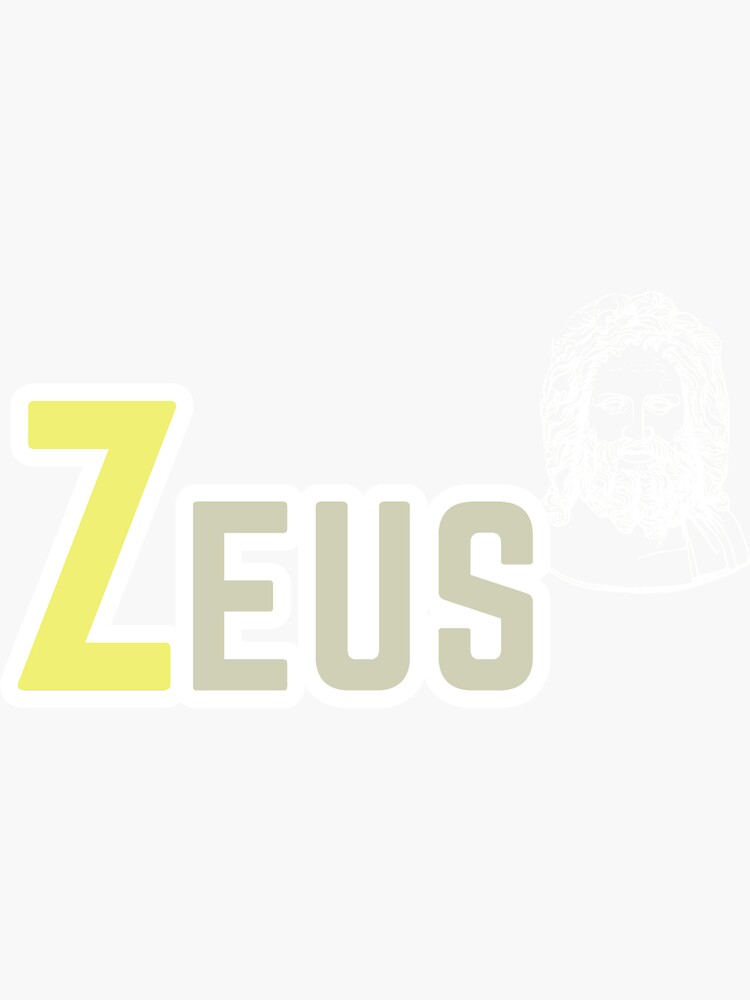 Zeus - 3 Pack Circle Stickers 3 Inch - Greek Mythology God Ancient