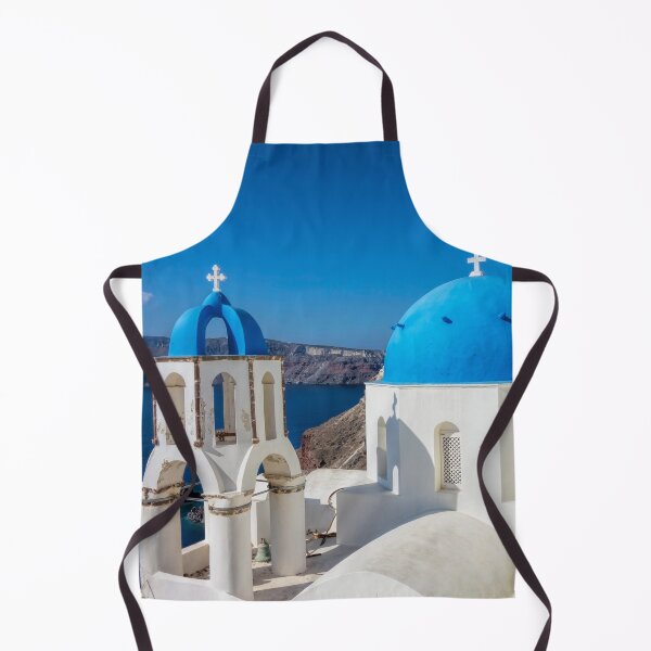Item preview, Santorini, Oia Village, Blue and White Church designed and sold by Sasas Photography.