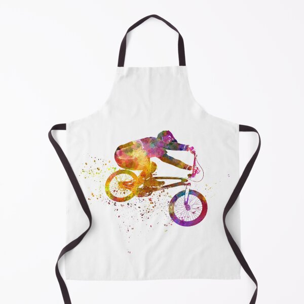 Item preview, young cyclist competes in watercolor bmx designed and sold by paulrommer.