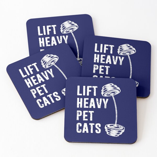 Item preview, Lift Heavy Pet Cats Lover Fitness Weight Lifting Cat Owner Distressed designed and sold by niftee.