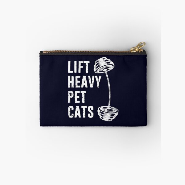 Item preview, Lift Heavy Pet Cats Lover Fitness Weight Lifting Cat Owner Distressed designed and sold by niftee.