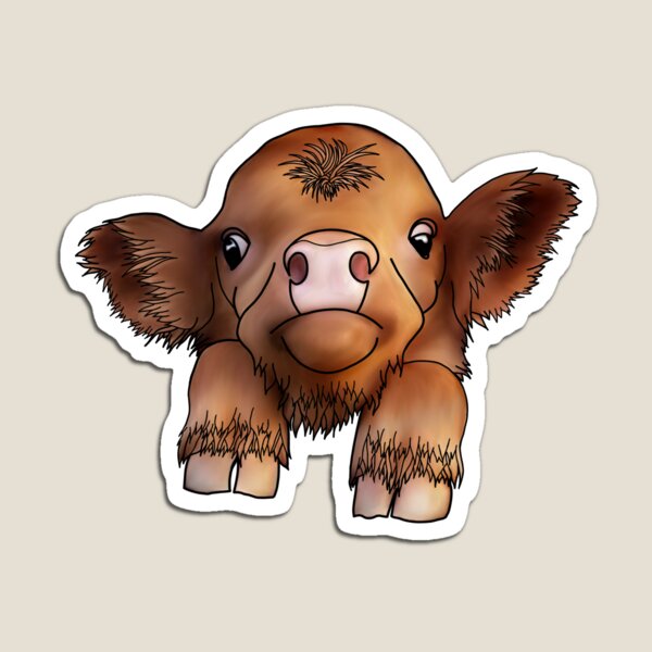 Aperçu de l'œuvre Bébé vache des hautes terres créée et vendue par Alenas-Store.