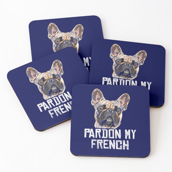 Item preview, French Bulldog Pardon My French Funny Frenchie Distressed Gift designed and sold by niftee.