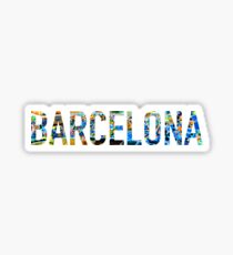 Barcelona Park Guell Aufkleber Sticker