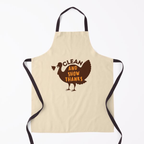 Item preview, Clean and Show Thanks Funny Cleaning Lady Turkey Dusting designed and sold by SavvyCleaner.