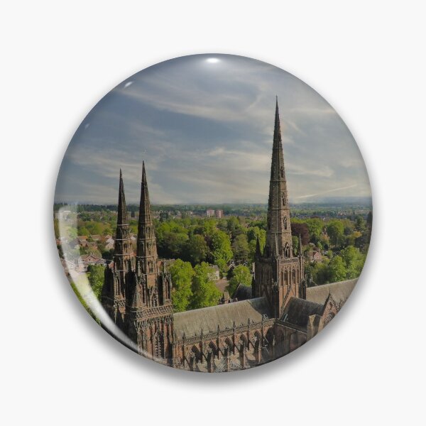 Item preview, Lichfield Cathedral Aerial View designed and sold by Catchavista.