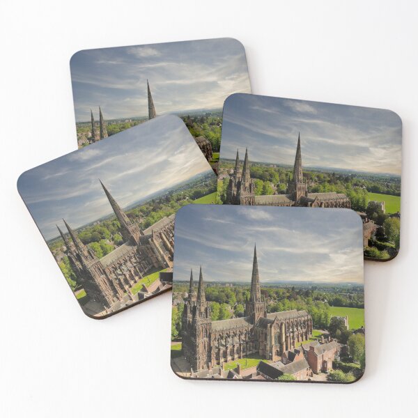 Item preview, Lichfield Cathedral Aerial View designed and sold by Catchavista.