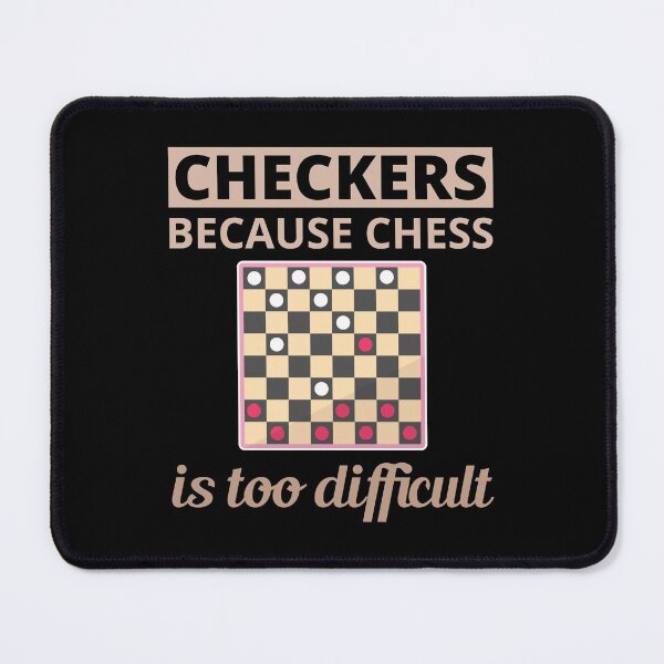 Item preview, Checkers Draughts Strategy Board Games Funny designed and sold by TastefulTees.