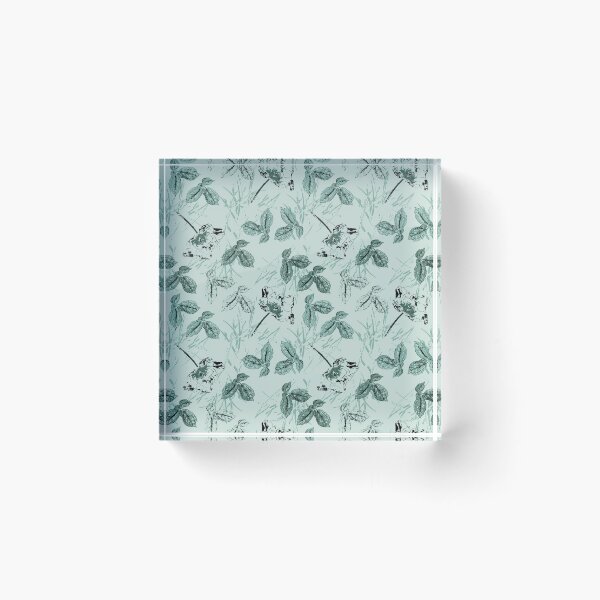 Item preview, Georgiana Floral in soft pine green tint designed and sold by ncxadair.