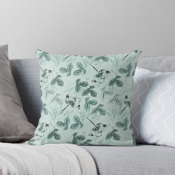 Item preview, Georgiana Floral in soft pine green tint designed and sold by ncxadair.