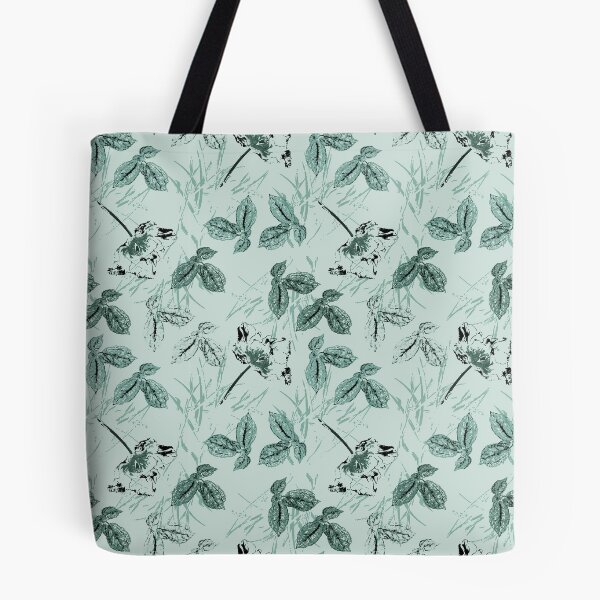 Item preview, Georgiana Floral in soft pine green tint designed and sold by ncxadair.